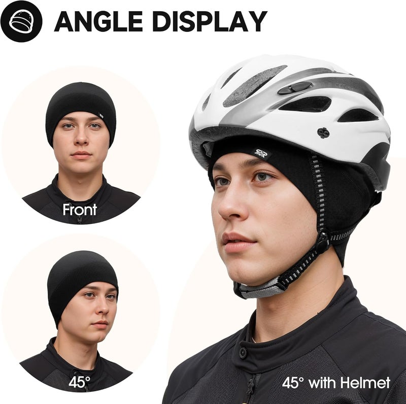 Long Long Warm Comfort Beanie Hats for Men & Women - Helmet Liner,Winter Soft Cycling Cap,Lightweight Warm Skull Cap - Image 5